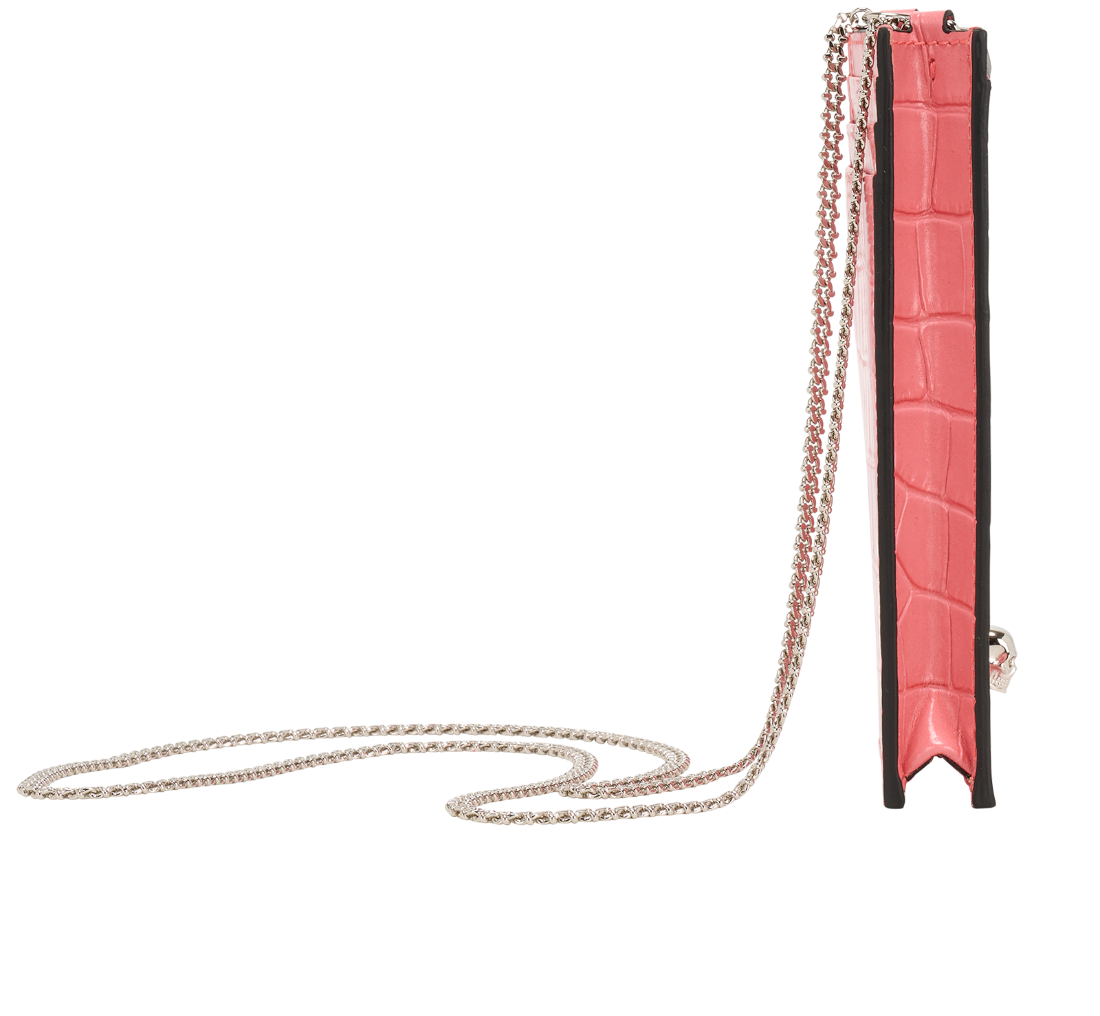 Alexander McQueen Phone Holder, &pound;220, Accessories, Pink, Leather, Side view